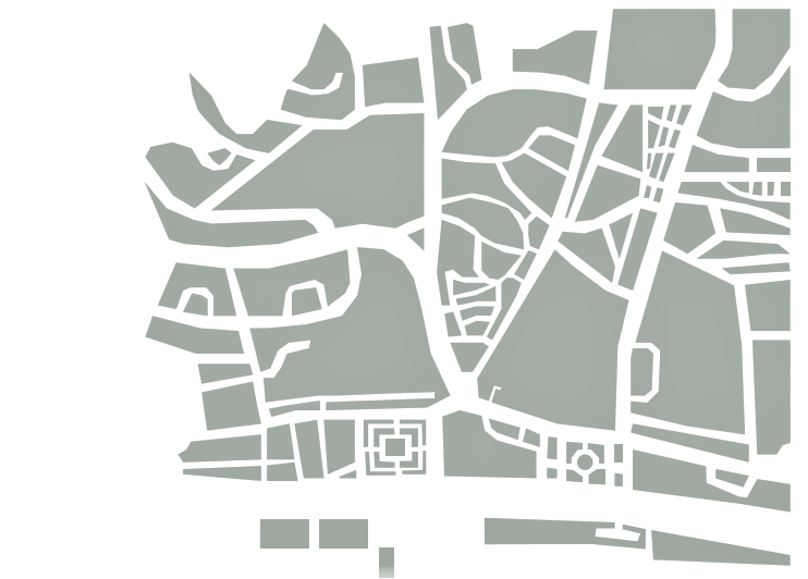Excerto de planta de Belém em Lisboa